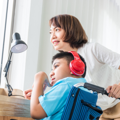 Support coordinator with disabled participant